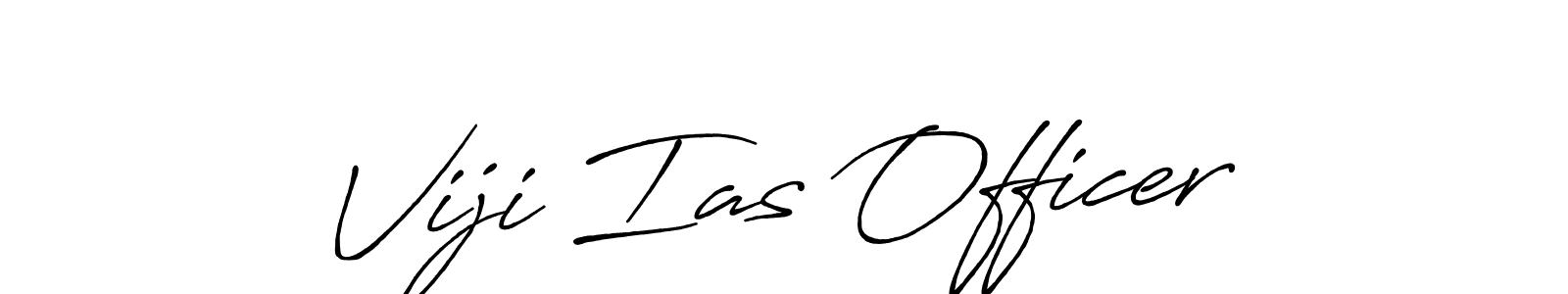 Design your own signature with our free online signature maker. With this signature software, you can create a handwritten (Antro_Vectra_Bolder) signature for name Viji Ias Officer. Viji Ias Officer signature style 7 images and pictures png