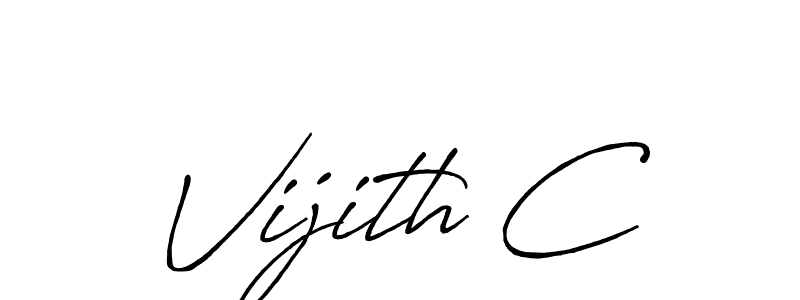 Once you've used our free online signature maker to create your best signature Antro_Vectra_Bolder style, it's time to enjoy all of the benefits that Vijith C name signing documents. Vijith C signature style 7 images and pictures png