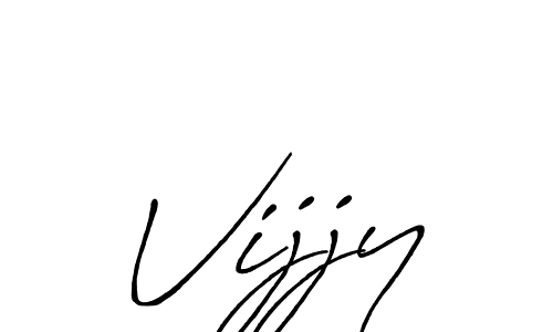 You should practise on your own different ways (Antro_Vectra_Bolder) to write your name (Vijjy) in signature. don't let someone else do it for you. Vijjy signature style 7 images and pictures png