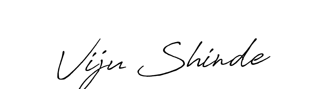 Design your own signature with our free online signature maker. With this signature software, you can create a handwritten (Antro_Vectra_Bolder) signature for name Viju Shinde. Viju Shinde signature style 7 images and pictures png