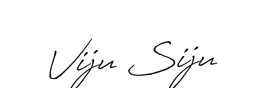 Viju Siju stylish signature style. Best Handwritten Sign (Antro_Vectra_Bolder) for my name. Handwritten Signature Collection Ideas for my name Viju Siju. Viju Siju signature style 7 images and pictures png