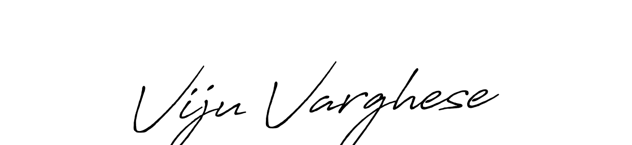 How to make Viju Varghese name signature. Use Antro_Vectra_Bolder style for creating short signs online. This is the latest handwritten sign. Viju Varghese signature style 7 images and pictures png