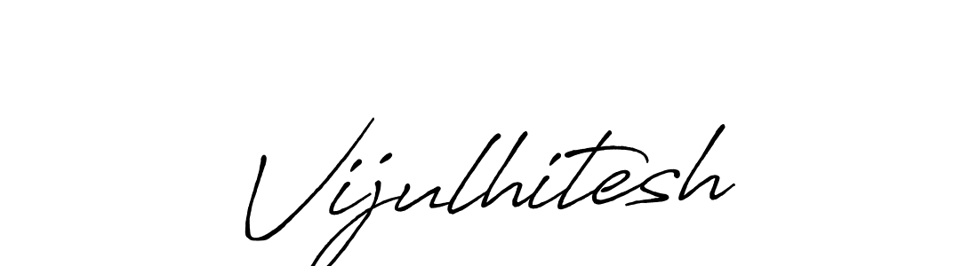 Use a signature maker to create a handwritten signature online. With this signature software, you can design (Antro_Vectra_Bolder) your own signature for name Vijulhitesh. Vijulhitesh signature style 7 images and pictures png