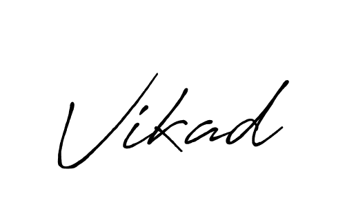 Make a beautiful signature design for name Vikad. With this signature (Antro_Vectra_Bolder) style, you can create a handwritten signature for free. Vikad signature style 7 images and pictures png