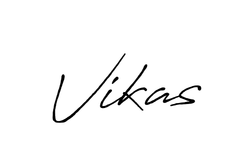 Design your own signature with our free online signature maker. With this signature software, you can create a handwritten (Antro_Vectra_Bolder) signature for name Vikas. Vikas signature style 7 images and pictures png