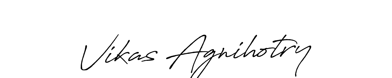 Antro_Vectra_Bolder is a professional signature style that is perfect for those who want to add a touch of class to their signature. It is also a great choice for those who want to make their signature more unique. Get Vikas Agnihotry name to fancy signature for free. Vikas Agnihotry signature style 7 images and pictures png