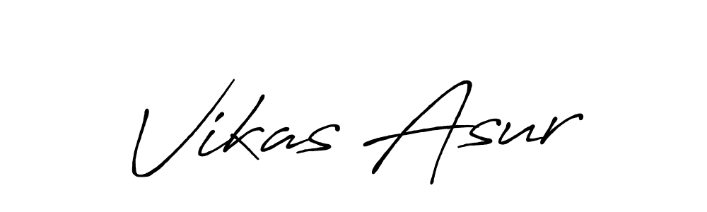 Make a beautiful signature design for name Vikas Asur. Use this online signature maker to create a handwritten signature for free. Vikas Asur signature style 7 images and pictures png