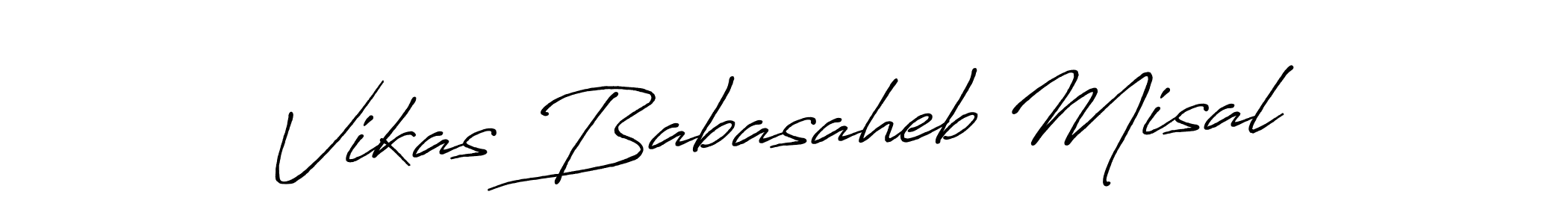 Use a signature maker to create a handwritten signature online. With this signature software, you can design (Antro_Vectra_Bolder) your own signature for name Vikas Babasaheb Misal. Vikas Babasaheb Misal signature style 7 images and pictures png