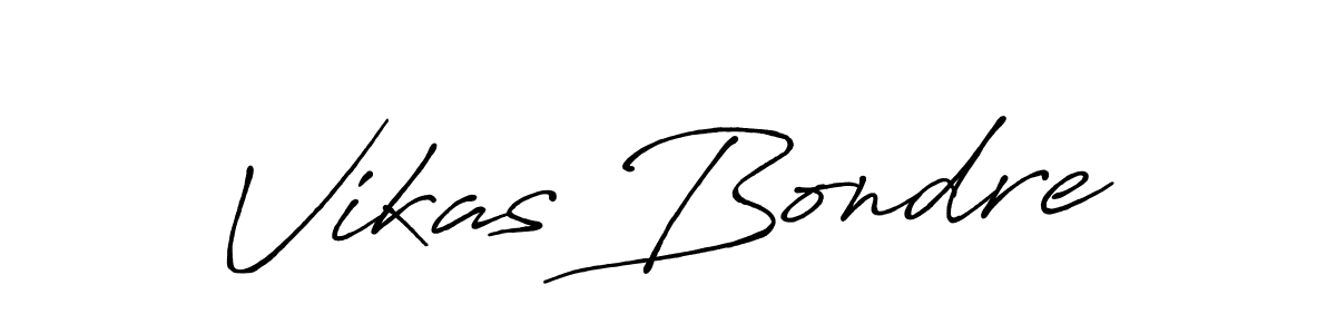 How to make Vikas Bondre signature? Antro_Vectra_Bolder is a professional autograph style. Create handwritten signature for Vikas Bondre name. Vikas Bondre signature style 7 images and pictures png