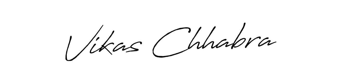 Also we have Vikas Chhabra name is the best signature style. Create professional handwritten signature collection using Antro_Vectra_Bolder autograph style. Vikas Chhabra signature style 7 images and pictures png