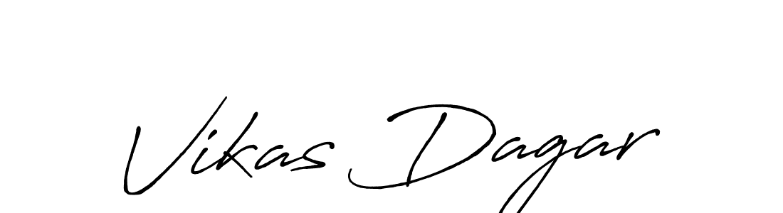 Design your own signature with our free online signature maker. With this signature software, you can create a handwritten (Antro_Vectra_Bolder) signature for name Vikas Dagar. Vikas Dagar signature style 7 images and pictures png