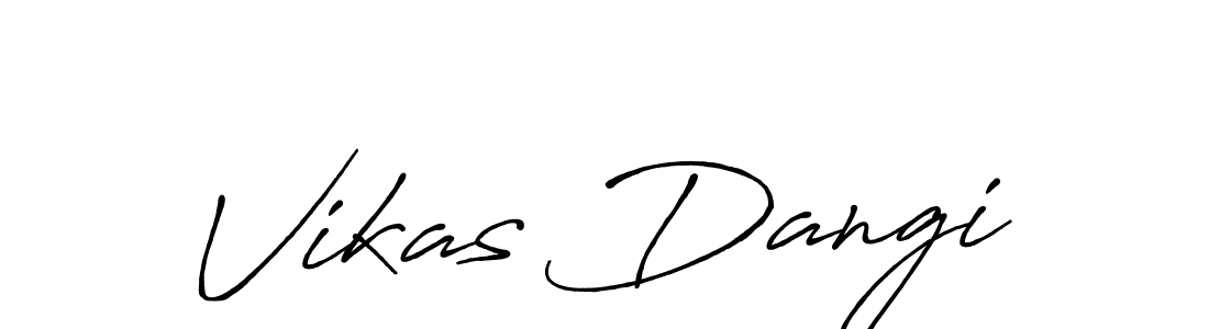 This is the best signature style for the Vikas Dangi name. Also you like these signature font (Antro_Vectra_Bolder). Mix name signature. Vikas Dangi signature style 7 images and pictures png