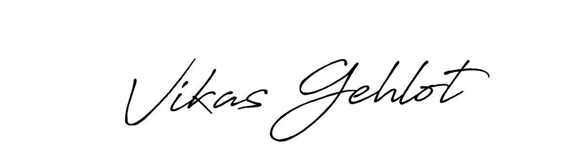 Make a beautiful signature design for name Vikas Gehlot. Use this online signature maker to create a handwritten signature for free. Vikas Gehlot signature style 7 images and pictures png