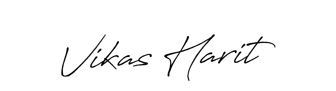 Vikas Harit stylish signature style. Best Handwritten Sign (Antro_Vectra_Bolder) for my name. Handwritten Signature Collection Ideas for my name Vikas Harit. Vikas Harit signature style 7 images and pictures png