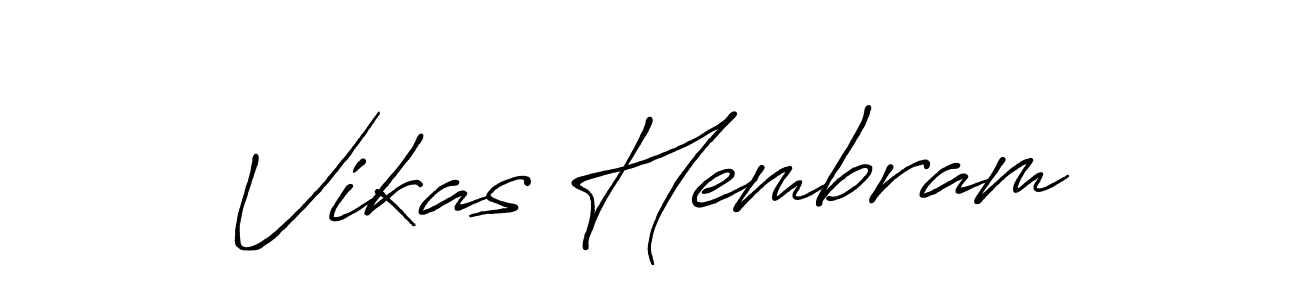 This is the best signature style for the Vikas Hembram name. Also you like these signature font (Antro_Vectra_Bolder). Mix name signature. Vikas Hembram signature style 7 images and pictures png