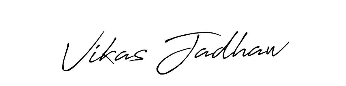 Use a signature maker to create a handwritten signature online. With this signature software, you can design (Antro_Vectra_Bolder) your own signature for name Vikas Jadhaw. Vikas Jadhaw signature style 7 images and pictures png