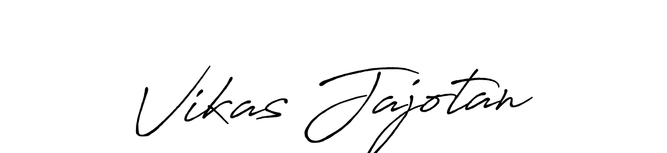 How to make Vikas Jajotan name signature. Use Antro_Vectra_Bolder style for creating short signs online. This is the latest handwritten sign. Vikas Jajotan signature style 7 images and pictures png