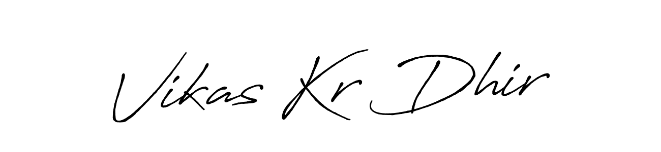 It looks lik you need a new signature style for name Vikas Kr Dhir. Design unique handwritten (Antro_Vectra_Bolder) signature with our free signature maker in just a few clicks. Vikas Kr Dhir signature style 7 images and pictures png