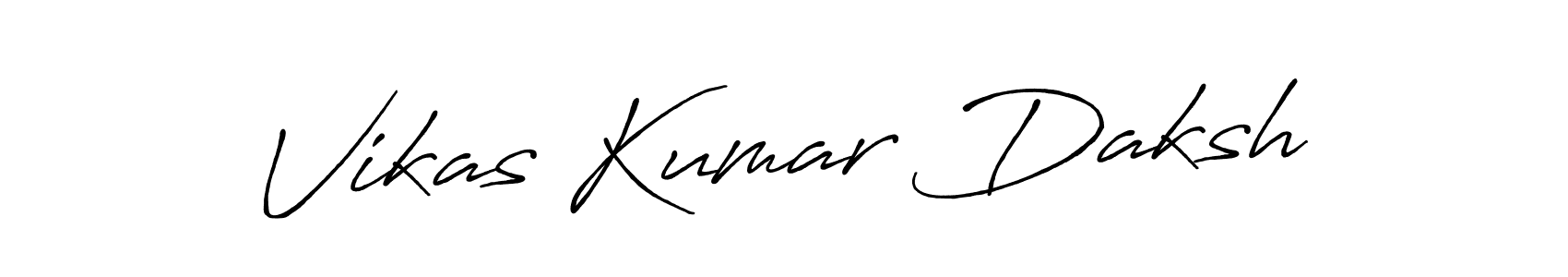 Vikas Kumar Daksh stylish signature style. Best Handwritten Sign (Antro_Vectra_Bolder) for my name. Handwritten Signature Collection Ideas for my name Vikas Kumar Daksh. Vikas Kumar Daksh signature style 7 images and pictures png