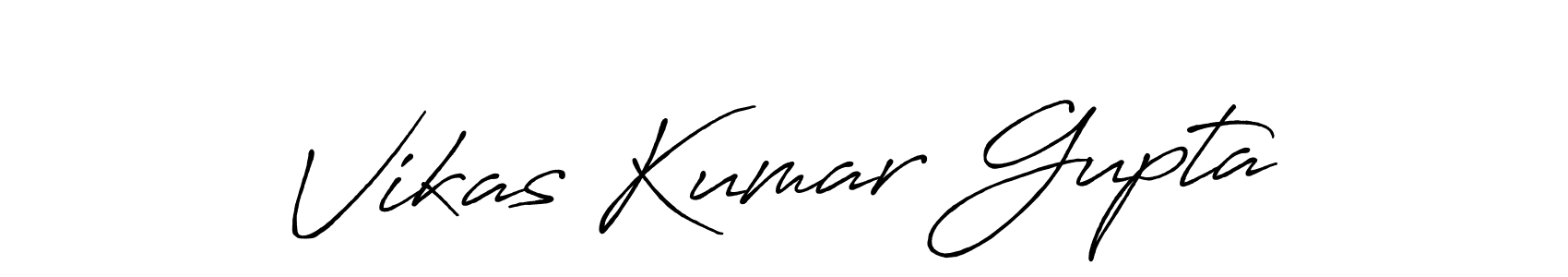 It looks lik you need a new signature style for name Vikas Kumar Gupta. Design unique handwritten (Antro_Vectra_Bolder) signature with our free signature maker in just a few clicks. Vikas Kumar Gupta signature style 7 images and pictures png