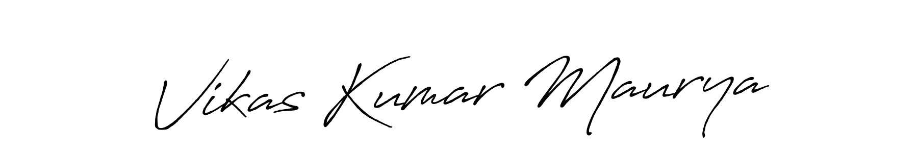 Create a beautiful signature design for name Vikas Kumar Maurya. With this signature (Antro_Vectra_Bolder) fonts, you can make a handwritten signature for free. Vikas Kumar Maurya signature style 7 images and pictures png