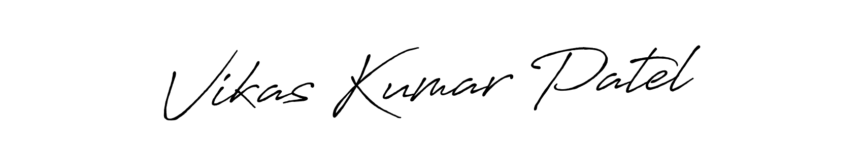 Design your own signature with our free online signature maker. With this signature software, you can create a handwritten (Antro_Vectra_Bolder) signature for name Vikas Kumar Patel. Vikas Kumar Patel signature style 7 images and pictures png