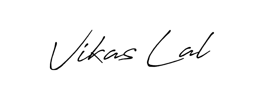 How to make Vikas Lal name signature. Use Antro_Vectra_Bolder style for creating short signs online. This is the latest handwritten sign. Vikas Lal signature style 7 images and pictures png