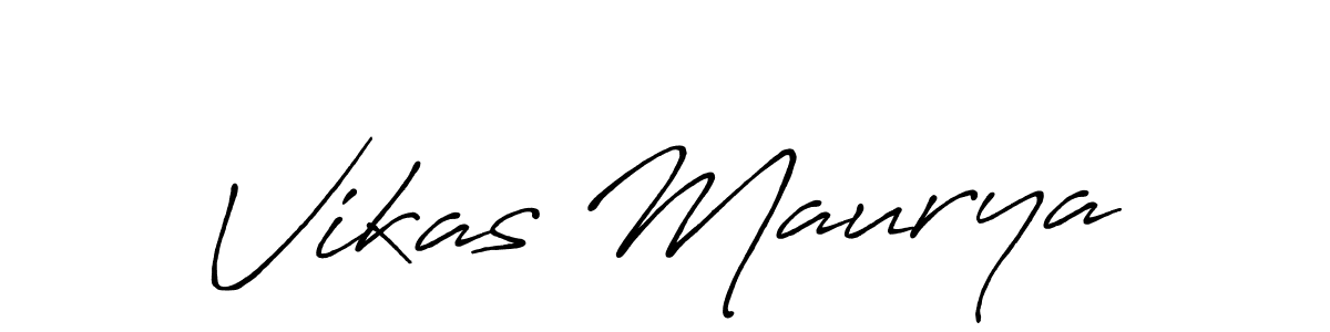 How to make Vikas Maurya signature? Antro_Vectra_Bolder is a professional autograph style. Create handwritten signature for Vikas Maurya name. Vikas Maurya signature style 7 images and pictures png