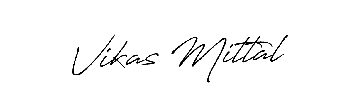 How to make Vikas Mittal name signature. Use Antro_Vectra_Bolder style for creating short signs online. This is the latest handwritten sign. Vikas Mittal signature style 7 images and pictures png