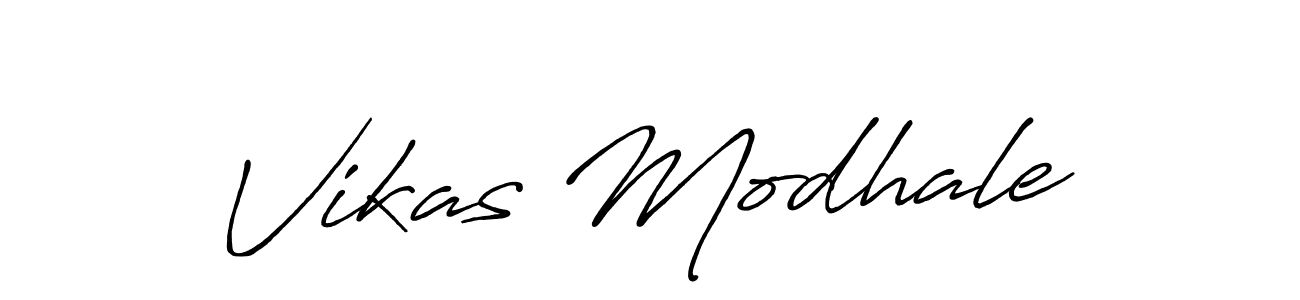 Vikas Modhale stylish signature style. Best Handwritten Sign (Antro_Vectra_Bolder) for my name. Handwritten Signature Collection Ideas for my name Vikas Modhale. Vikas Modhale signature style 7 images and pictures png