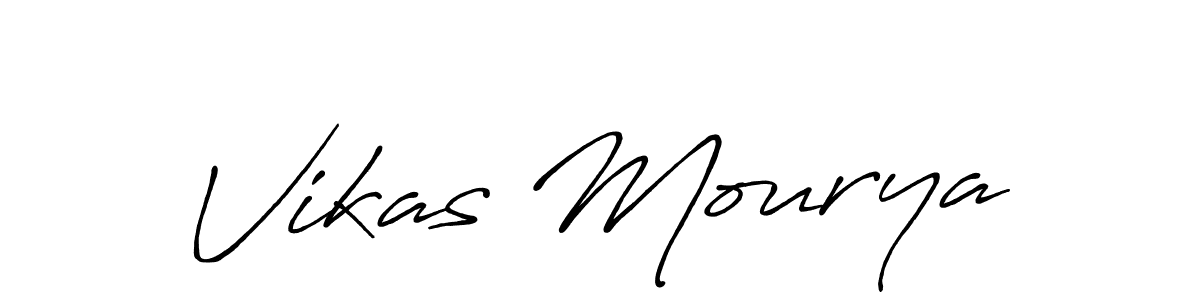 Antro_Vectra_Bolder is a professional signature style that is perfect for those who want to add a touch of class to their signature. It is also a great choice for those who want to make their signature more unique. Get Vikas Mourya name to fancy signature for free. Vikas Mourya signature style 7 images and pictures png