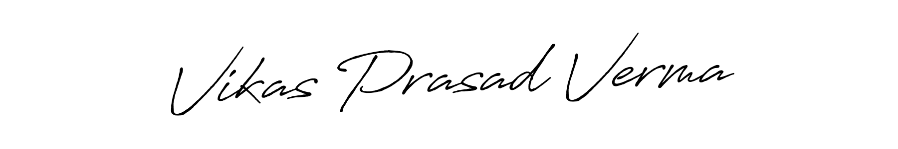 Make a beautiful signature design for name Vikas Prasad Verma. With this signature (Antro_Vectra_Bolder) style, you can create a handwritten signature for free. Vikas Prasad Verma signature style 7 images and pictures png