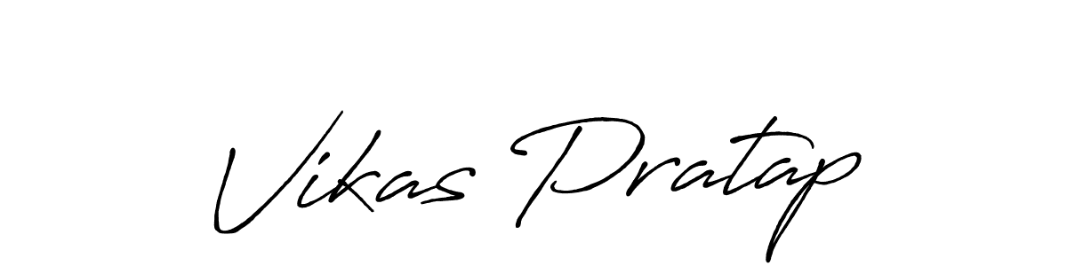 How to make Vikas Pratap name signature. Use Antro_Vectra_Bolder style for creating short signs online. This is the latest handwritten sign. Vikas Pratap signature style 7 images and pictures png