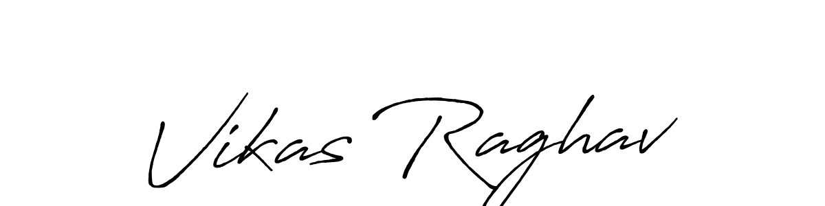 Make a beautiful signature design for name Vikas Raghav. With this signature (Antro_Vectra_Bolder) style, you can create a handwritten signature for free. Vikas Raghav signature style 7 images and pictures png