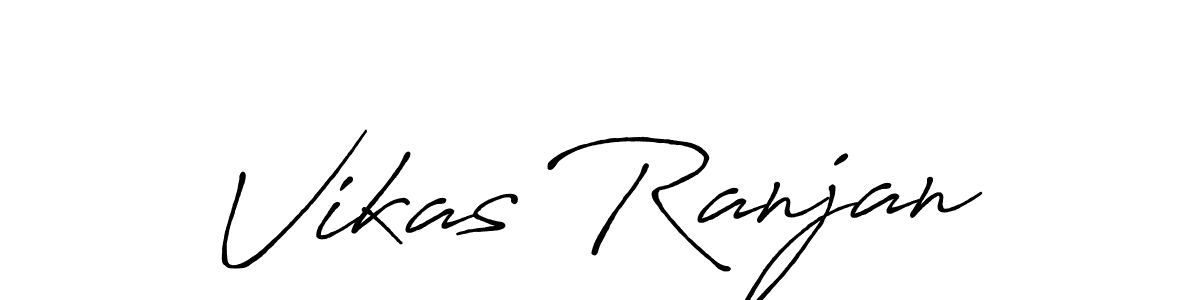 Create a beautiful signature design for name Vikas Ranjan. With this signature (Antro_Vectra_Bolder) fonts, you can make a handwritten signature for free. Vikas Ranjan signature style 7 images and pictures png