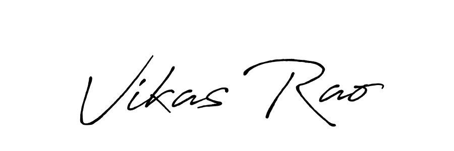 It looks lik you need a new signature style for name Vikas Rao. Design unique handwritten (Antro_Vectra_Bolder) signature with our free signature maker in just a few clicks. Vikas Rao signature style 7 images and pictures png