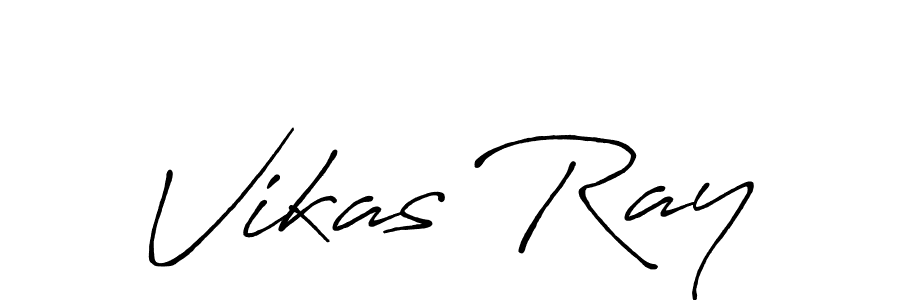 How to make Vikas Ray signature? Antro_Vectra_Bolder is a professional autograph style. Create handwritten signature for Vikas Ray name. Vikas Ray signature style 7 images and pictures png