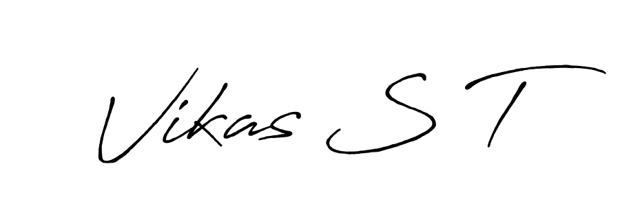 Make a beautiful signature design for name Vikas S T. Use this online signature maker to create a handwritten signature for free. Vikas S T signature style 7 images and pictures png