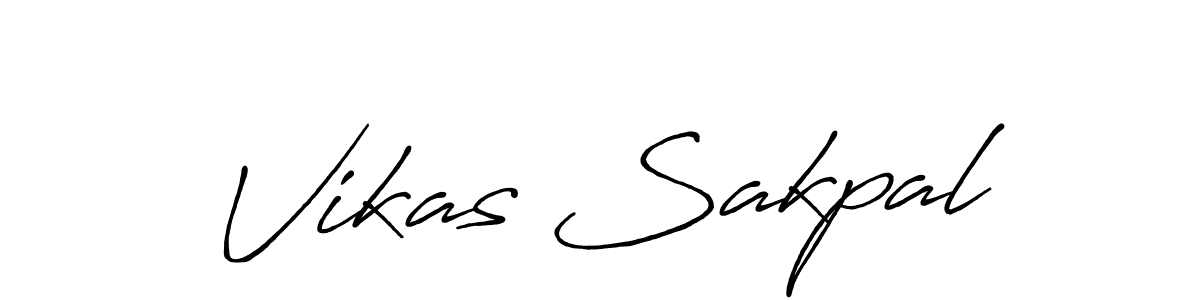 Once you've used our free online signature maker to create your best signature Antro_Vectra_Bolder style, it's time to enjoy all of the benefits that Vikas Sakpal name signing documents. Vikas Sakpal signature style 7 images and pictures png
