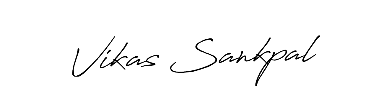 Design your own signature with our free online signature maker. With this signature software, you can create a handwritten (Antro_Vectra_Bolder) signature for name Vikas Sankpal. Vikas Sankpal signature style 7 images and pictures png