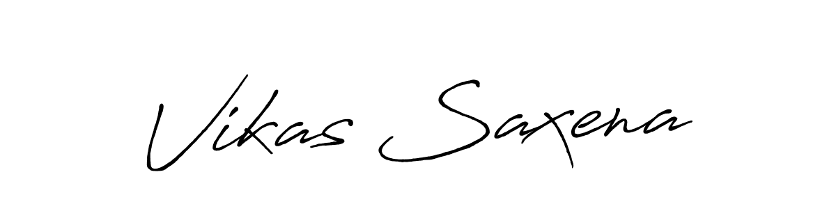 How to make Vikas Saxena signature? Antro_Vectra_Bolder is a professional autograph style. Create handwritten signature for Vikas Saxena name. Vikas Saxena signature style 7 images and pictures png