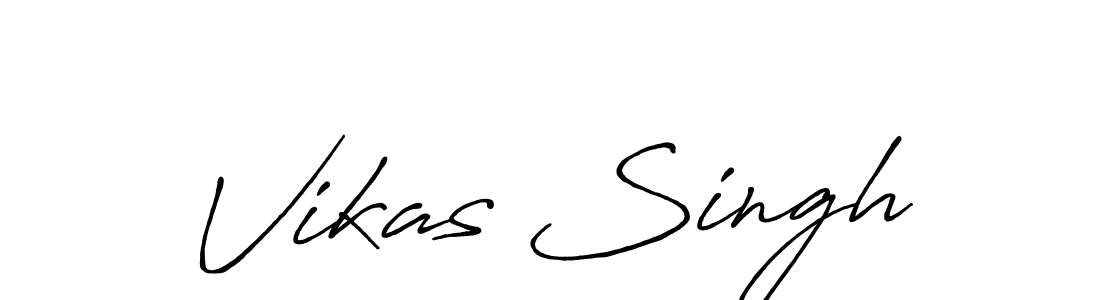 How to make Vikas Singh signature? Antro_Vectra_Bolder is a professional autograph style. Create handwritten signature for Vikas Singh name. Vikas Singh signature style 7 images and pictures png