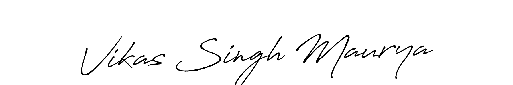 How to make Vikas Singh Maurya signature? Antro_Vectra_Bolder is a professional autograph style. Create handwritten signature for Vikas Singh Maurya name. Vikas Singh Maurya signature style 7 images and pictures png