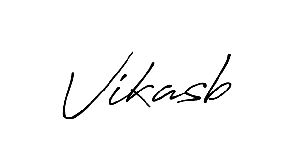 Make a beautiful signature design for name Vikasb. With this signature (Antro_Vectra_Bolder) style, you can create a handwritten signature for free. Vikasb signature style 7 images and pictures png