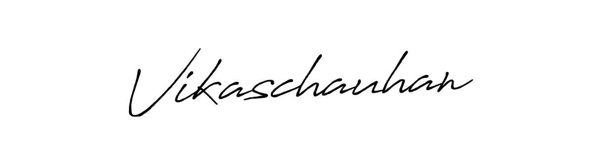 Design your own signature with our free online signature maker. With this signature software, you can create a handwritten (Antro_Vectra_Bolder) signature for name Vikaschauhan. Vikaschauhan signature style 7 images and pictures png