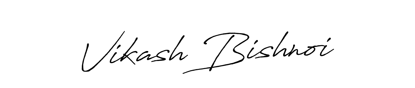 Make a beautiful signature design for name Vikash Bishnoi. With this signature (Antro_Vectra_Bolder) style, you can create a handwritten signature for free. Vikash Bishnoi signature style 7 images and pictures png