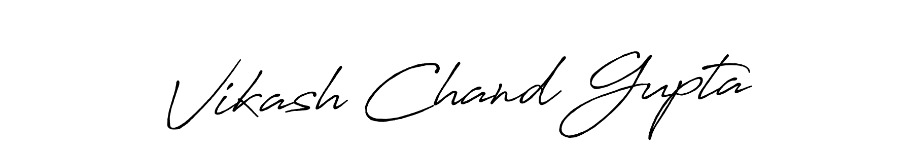 Create a beautiful signature design for name Vikash Chand Gupta. With this signature (Antro_Vectra_Bolder) fonts, you can make a handwritten signature for free. Vikash Chand Gupta signature style 7 images and pictures png