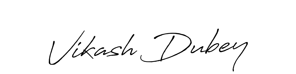 Design your own signature with our free online signature maker. With this signature software, you can create a handwritten (Antro_Vectra_Bolder) signature for name Vikash Dubey. Vikash Dubey signature style 7 images and pictures png