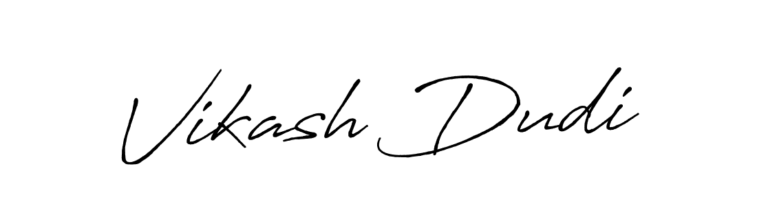 if you are searching for the best signature style for your name Vikash Dudi. so please give up your signature search. here we have designed multiple signature styles  using Antro_Vectra_Bolder. Vikash Dudi signature style 7 images and pictures png