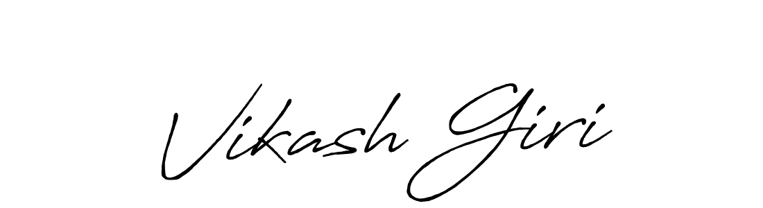 Vikash Giri stylish signature style. Best Handwritten Sign (Antro_Vectra_Bolder) for my name. Handwritten Signature Collection Ideas for my name Vikash Giri. Vikash Giri signature style 7 images and pictures png